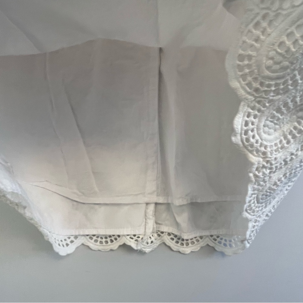 Lilly Pulitzer Jaida White Eyelet 100% Cotton Mini Dress Size 4 - Picture 11 of 13